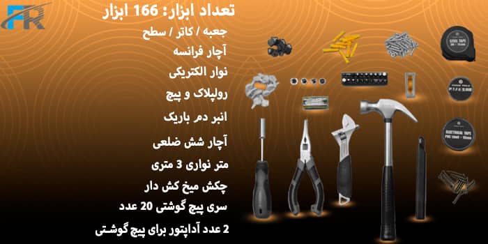 مجموعه جعبه ابزار و پیچ گوشتی شیائومی مدل JIUXUN 166 in 1