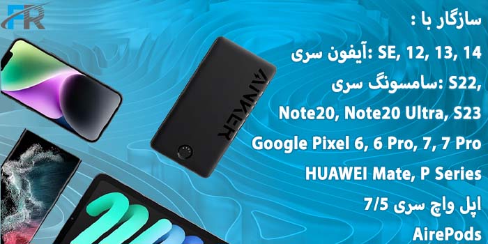 پاوربانک 12w انکر مدل A1334 ظرفیت 10000 میلی آمپر ساعت سازگار با انواع گوشی‌های هوشمند 