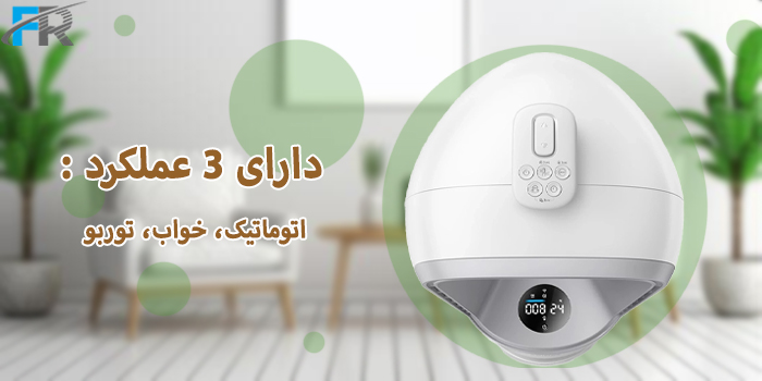 تصفیه هوا و پنکه هوشمند 2 در 1 فیلیپس مدل AMF765 دارای سه عملکرد: اتوماتیک، خواب و توربو