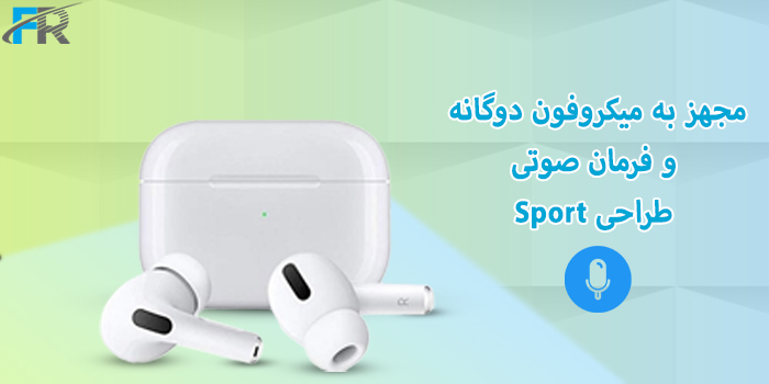 هندزفری بلوتوث گرین لاین مدل GNTWSP2G1 - PRO2-G1 مجهز به میکروفون دوگانه و فرمان صوتی