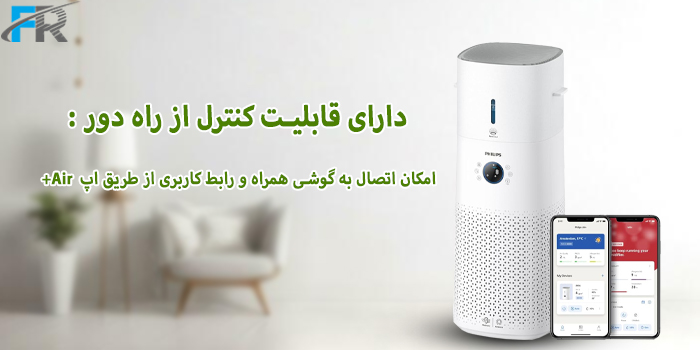 دستگاه تصفیه هوا و رطوبت ساز هوشمند 2 در 1 فیلیپس مدل AC3737 دارای قابلیت کنترل از راه دور