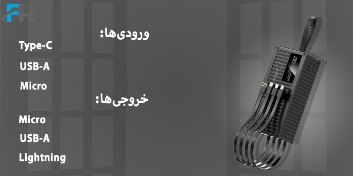 پاوربانک 30000 میلی آمپر گرین لاین مدل GNCONPB30K - Container