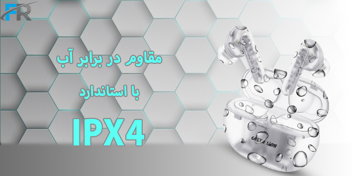 هندزفری بلوتوث گرین لاین مدل Transparents Pro 2 ANC مقاوم در برابر آب با استاندارد IPX4