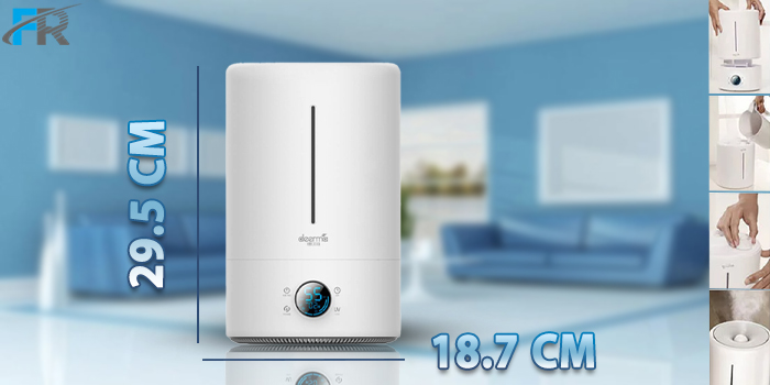 دستگاه بخور سرد و رطوبت ساز دیرما مدل DEM-F628S دارای وزن و ابعاد متناسب است