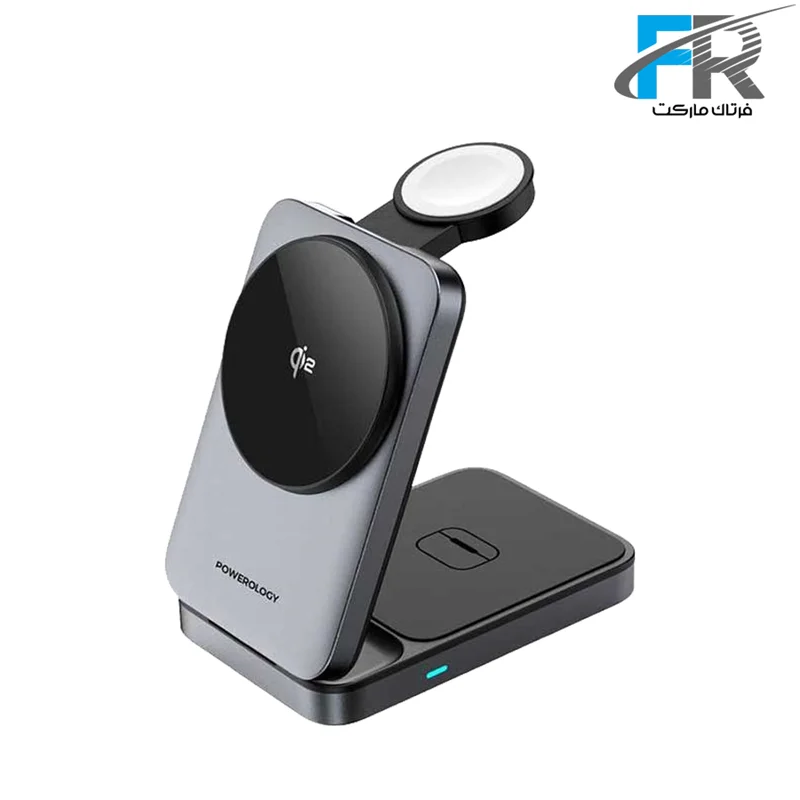 شارژر وایرلس 3 در 1 پاورولوژی مدل PWCUQC033