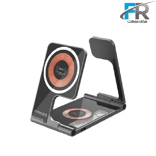 شارژر وایرلس 3 در 1 پرومیت مدل AURAFOLD-TRIO