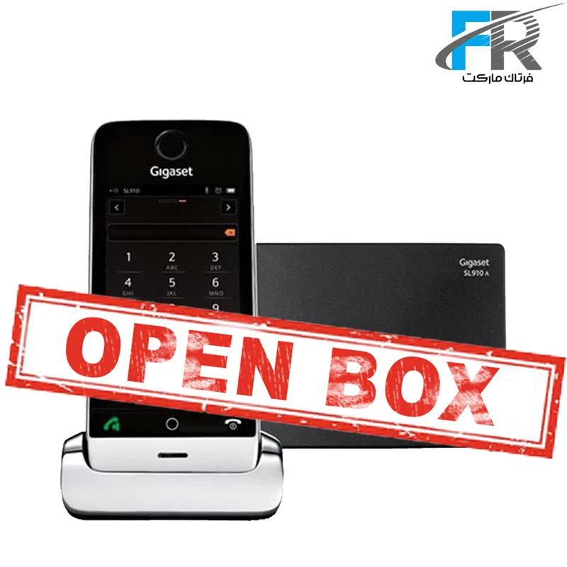 گوشی تلفن بی سیم لمسی گیگاست مدل SL910A جعبه باز
