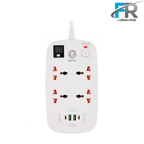 چندراهی و محافظ برق 3500 وات گرین لاین مدل GNPS2PD