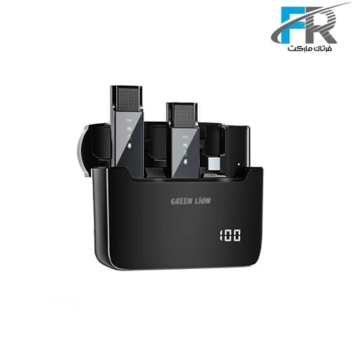 میکروفون یقه ای بی سیم 2 در 1 گرین لاین مدل GN2IN1DDMTC - Type-C Connector