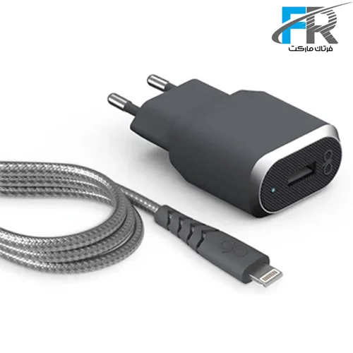 شارژر دیواری فورس مدل FPCSMFIN1.2MG همراه با USB-A به لایتنینگ
