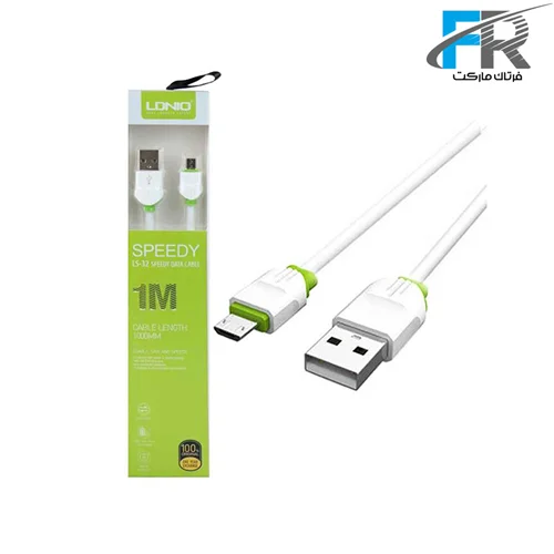 کابل تبدیل USB به microUSB الدینیو مدل LS32 طول 1 متر