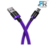 کابل تبدیل USB به Type-C باسئوس مدل Purple Gold Red Flash CATZH-A طول 1 متر