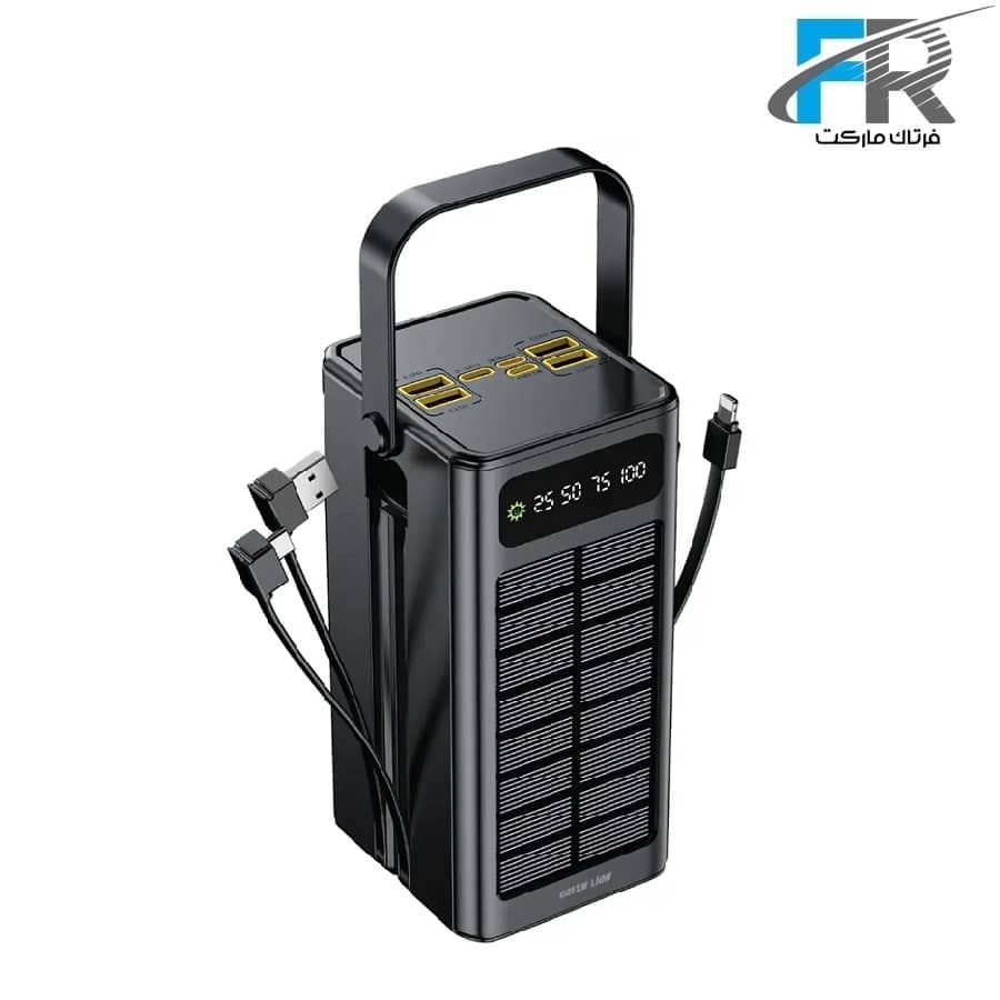 پاوربانک خورشیدی 60000 میلی آمپر گرین لاین مدل GNSOL50PB60 - Solar X