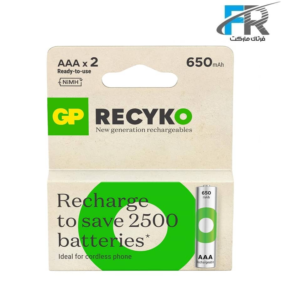 باتری نیم‌قلمی قابل شارژ 650 میلی‌آمپر GP مدل GPRHCH63E041