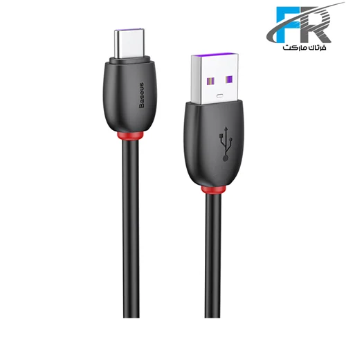 کابل تبدیل USB به Type-C باسئوس مدل Purple Ring Huawei Flash CATZS طول 1 متر